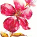 Натюрморт: розовый цветок, выполненный маслом на холсте